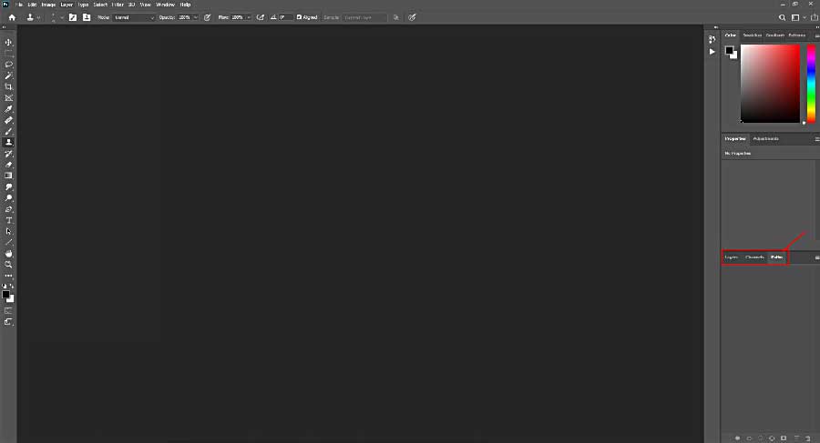 how-to-select-path-panel-in-photoshop