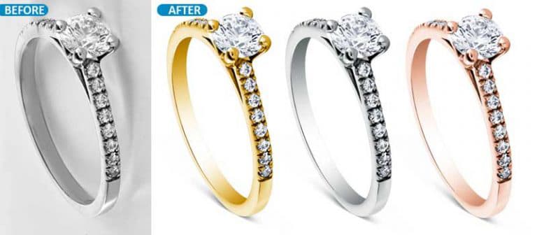 Jewelry retouching services
