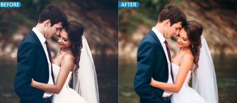 wedding photo editing service USA