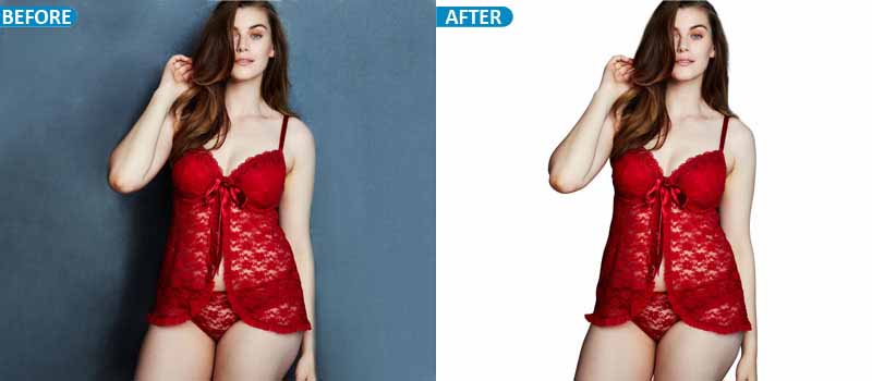 Before and after background removal